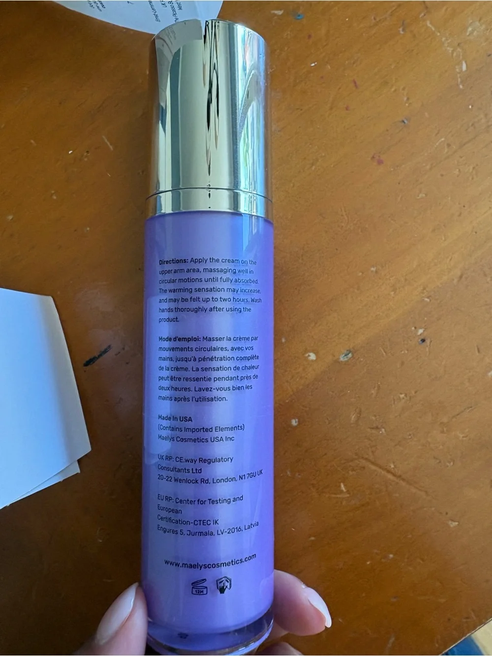 Maëlys B-FLEX Lift & Firm Arm Cream — Purple
